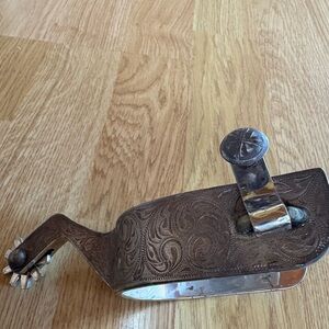 Vintage  Garcia men’s Western Spurs with Engraved Design